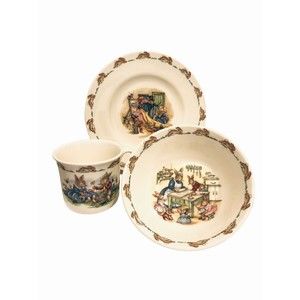 Royal Doulton Bunnykins 3 Piece Set Plate Bowl Cup Fine Bone China Collection